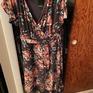 Torrid floral wrap dress